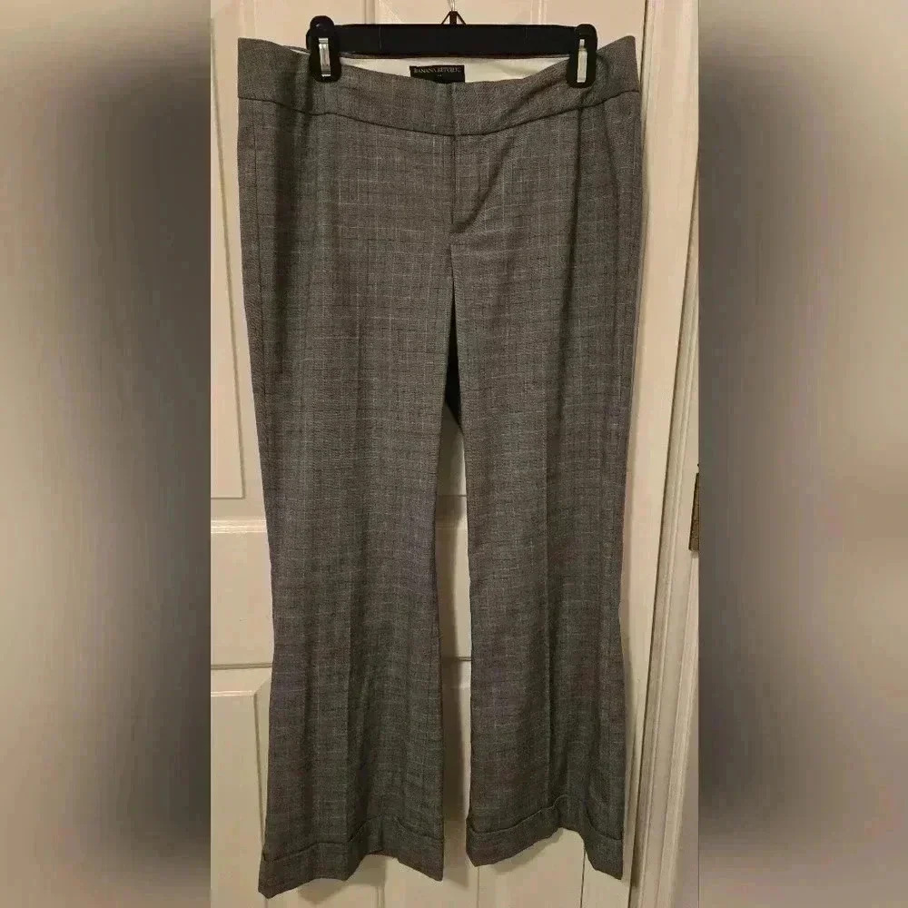 Banana Republic black and gray Ryan pants,  size 8